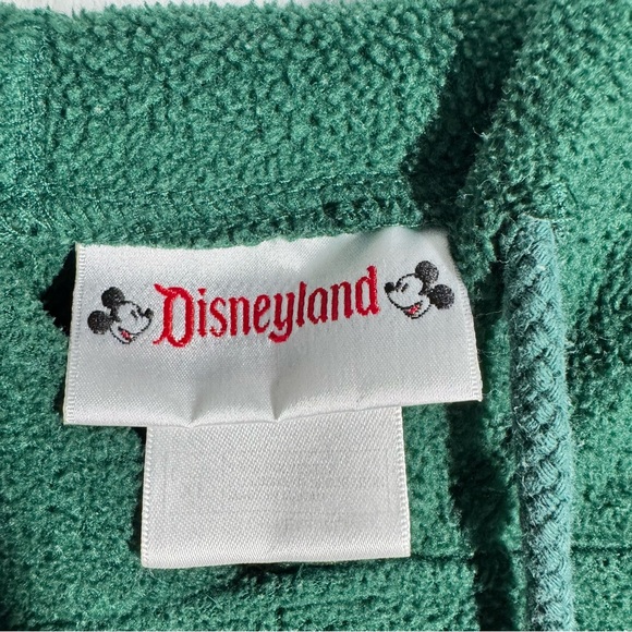 Disney Green Fleece Hoodie Sweatshirt Size XL Winnie the Pooh Disneyland Tigger - Picture 9 of 10
